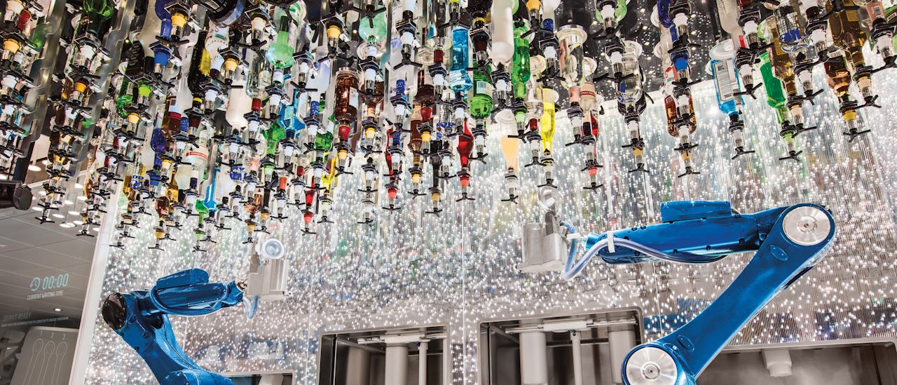 Tus bebidas son mezcladas por un robot en el Bionic Bar