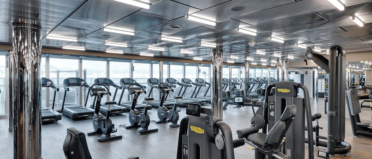 Ejercicio con vista al mar