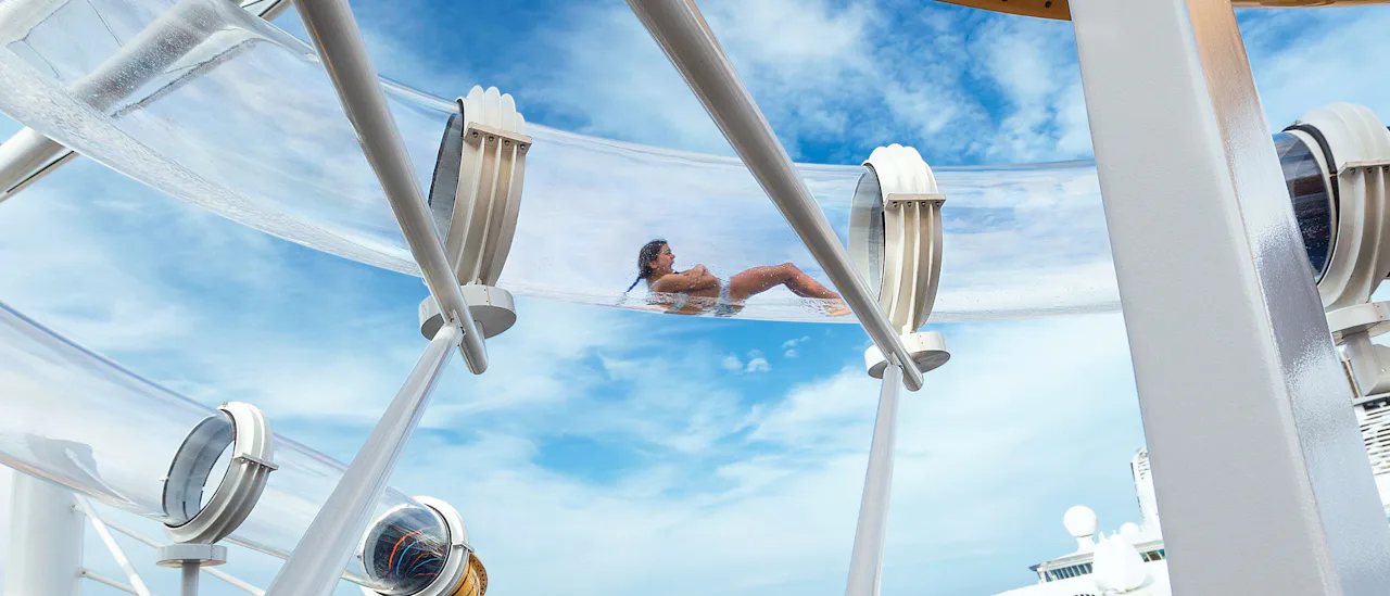 One of the three "Perfect storm" water slides