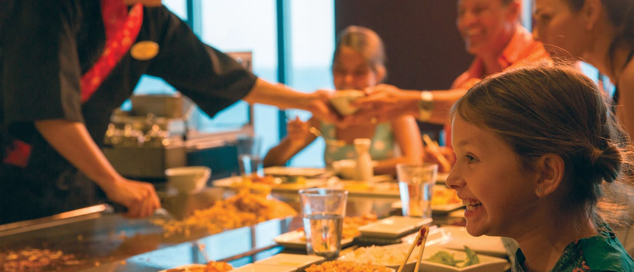 El restaurante de especialidades Teppanyaki