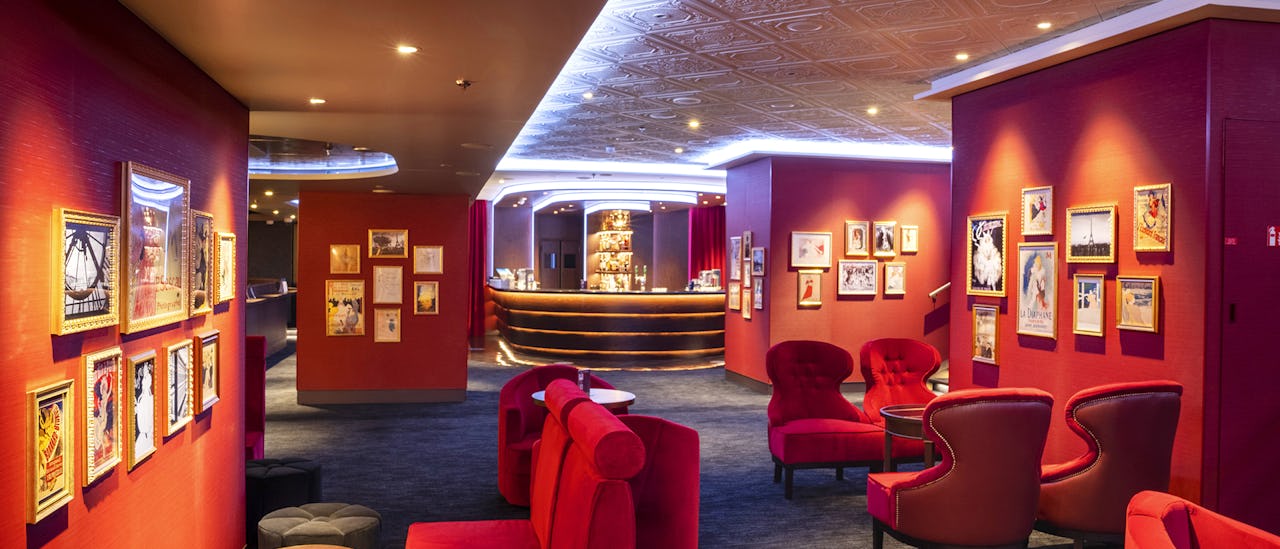 Le Cabaret Rouge inspirado en los salones de cabaret Franceses de la década de 1920