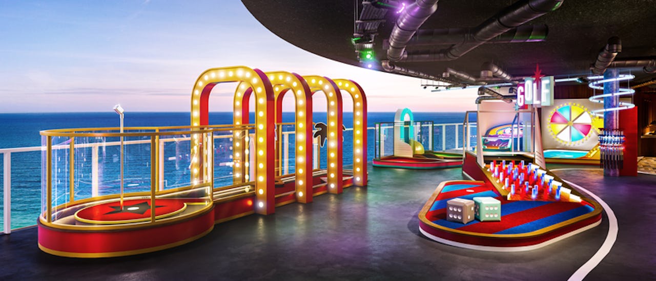 Desafía a tus invitados a un minigolf