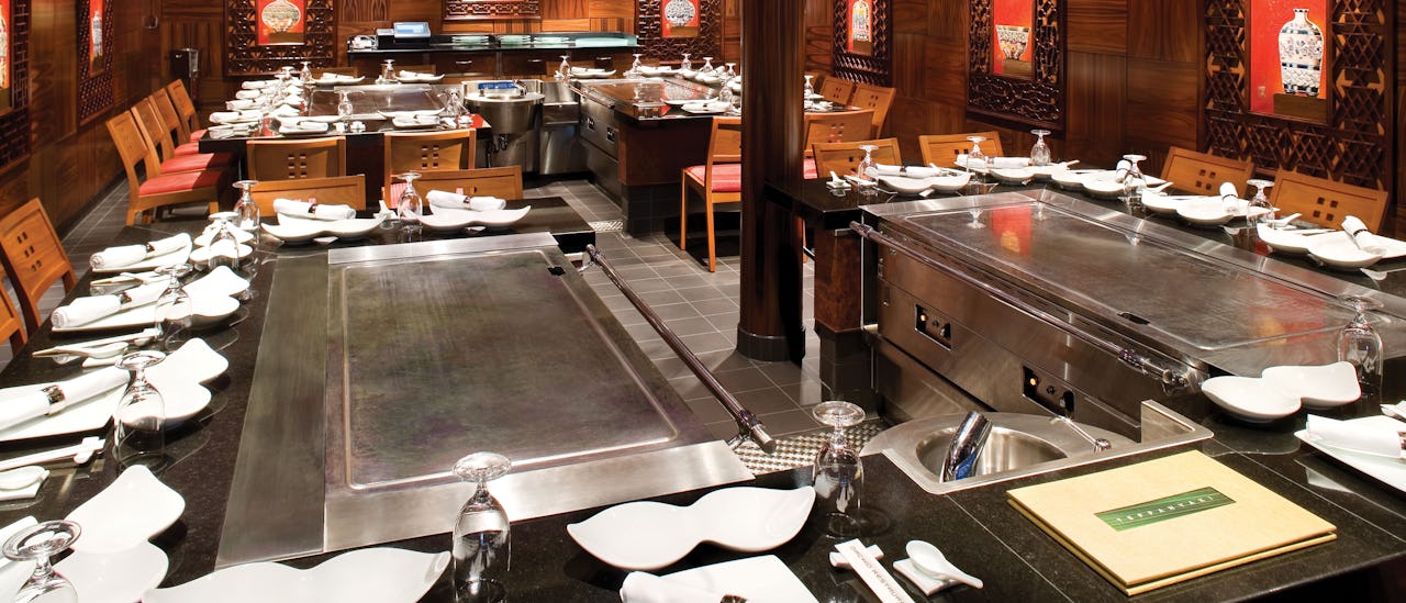 El restaurante de especialidades Teppanyaki