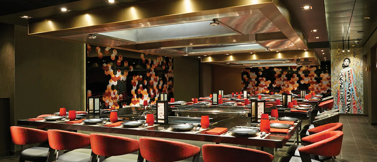El restaurante de especialidades Teppanyaki