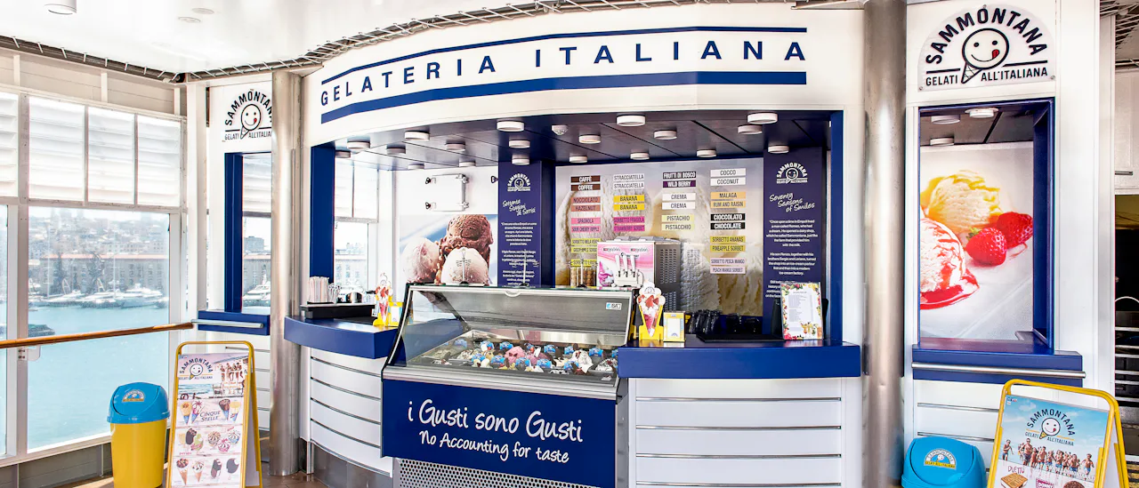 Genuino "helado" italiano