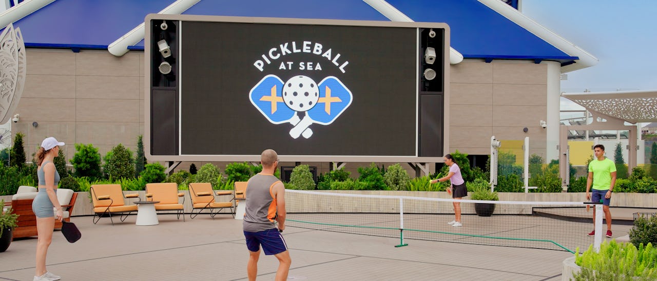 Pickleball en el mar