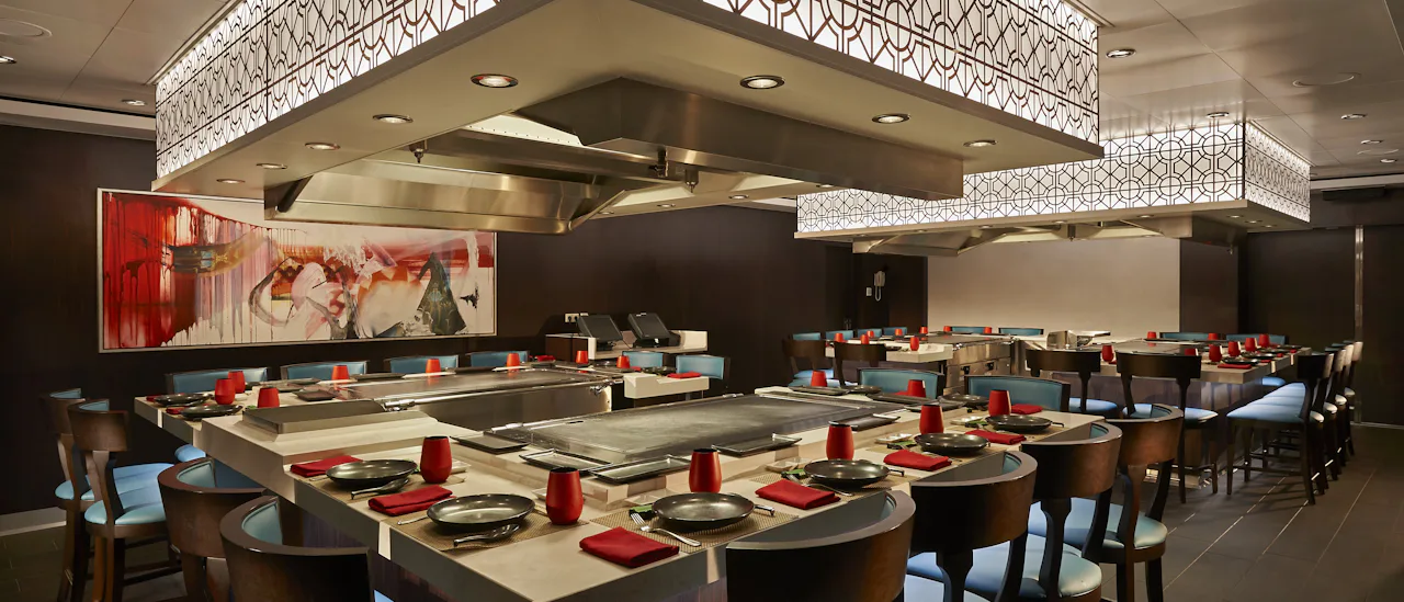 El restaurante de especialidades Teppanyaki