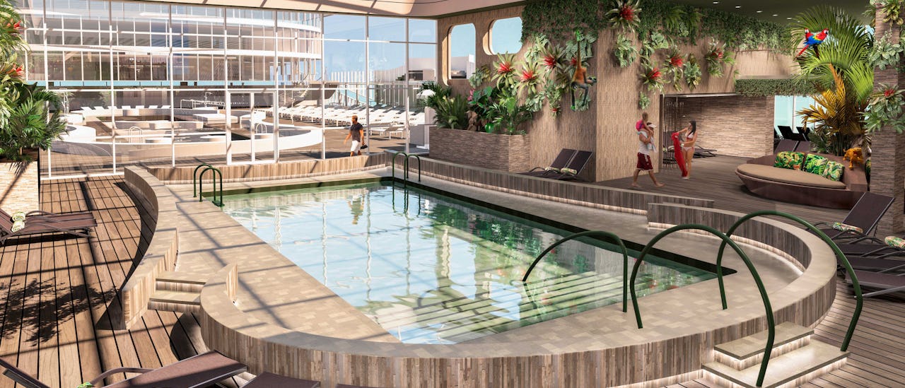 Lo último en relajación junto a la piscina del Jardín Botánico