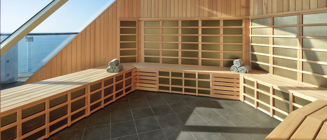 Tomar una sauna con una vista