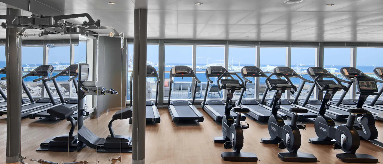 Ejercicio con vista al mar