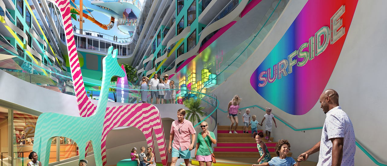 Surfside: un barrio para familias jóvenes donde adultos y niños menores de seis años pueden jugar todo el día.