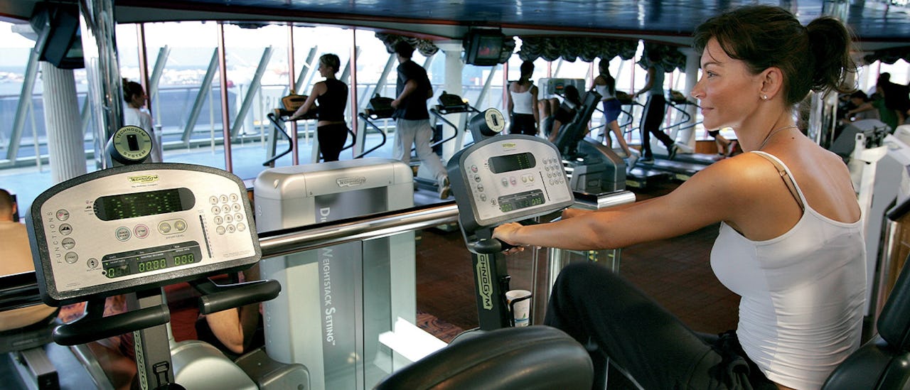 Aquí entrenas con vista al mar