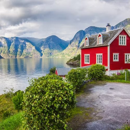 Vista de paisajes de Noruega