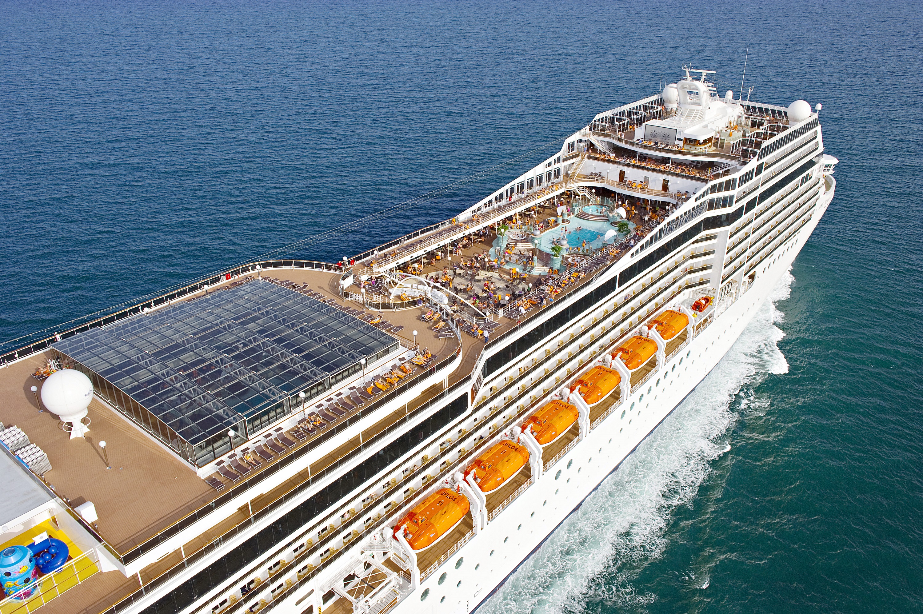 Cruceros MSC vista desde el mar