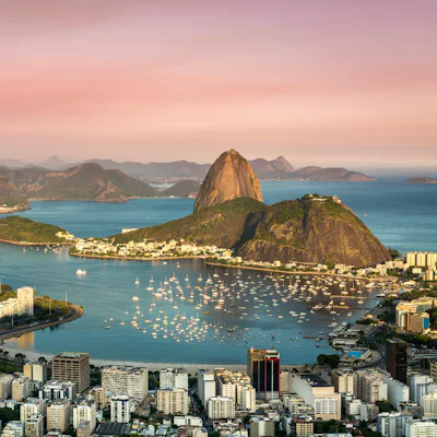 Vista aerea Cristo Redentor Brasil