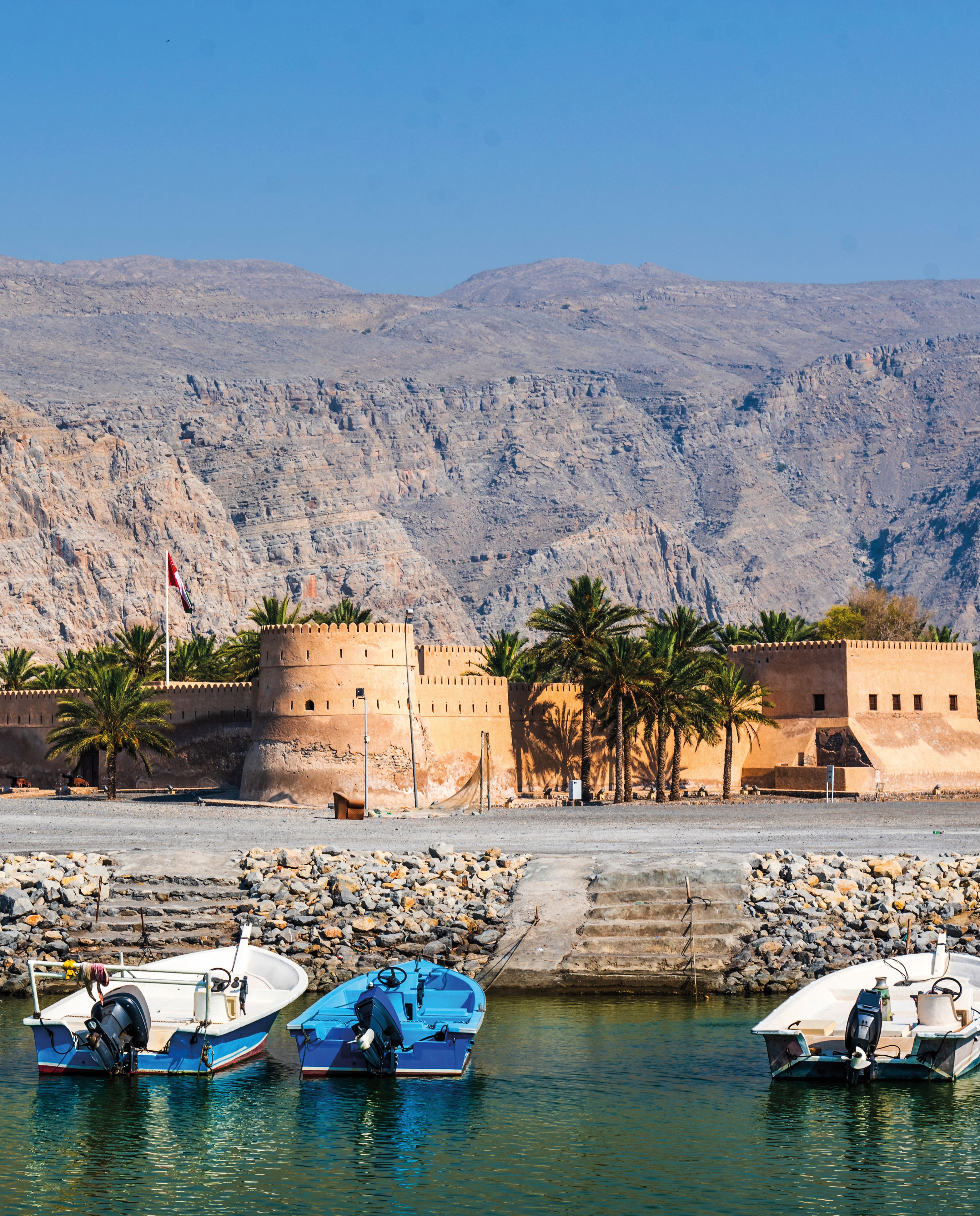 Vista de costa en Oman