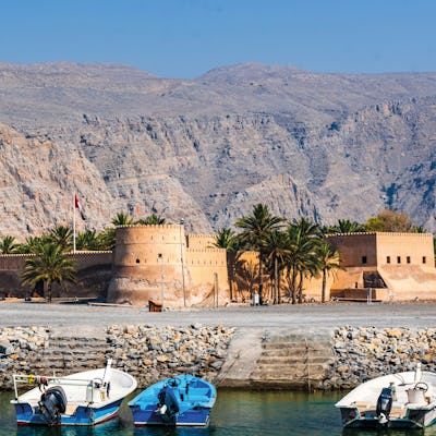 Vista de costa en Oman