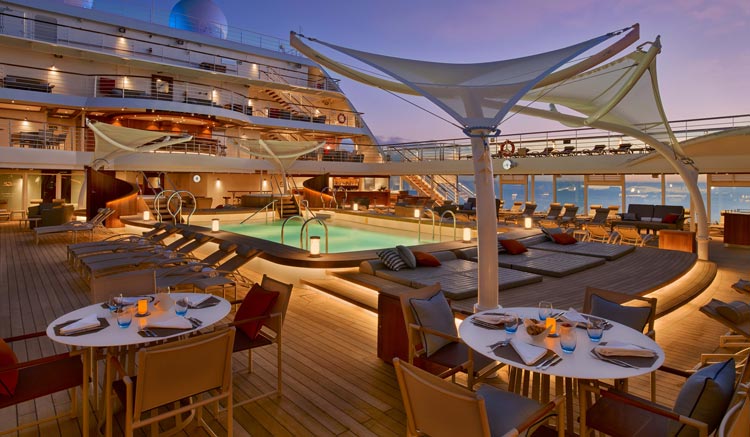 Cubierta de crucero Seabourn