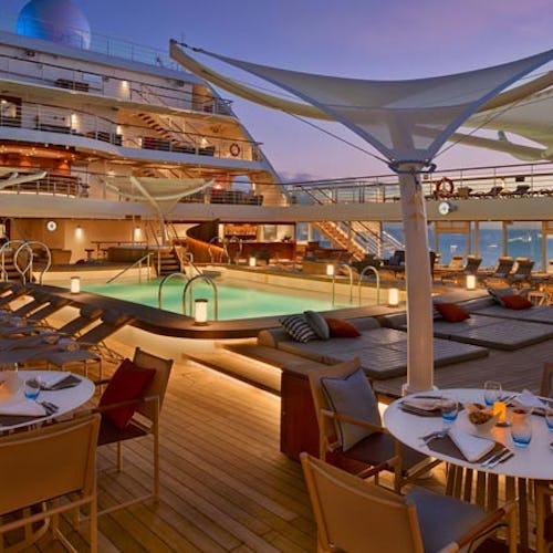 Cubierta de crucero Seabourn