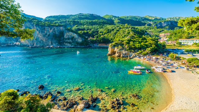 Vista de las costas griegas