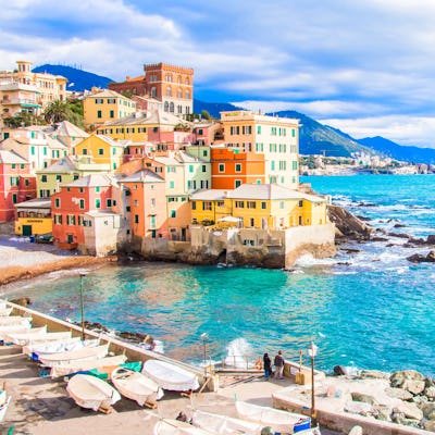 Vista aerea de Genova Italia