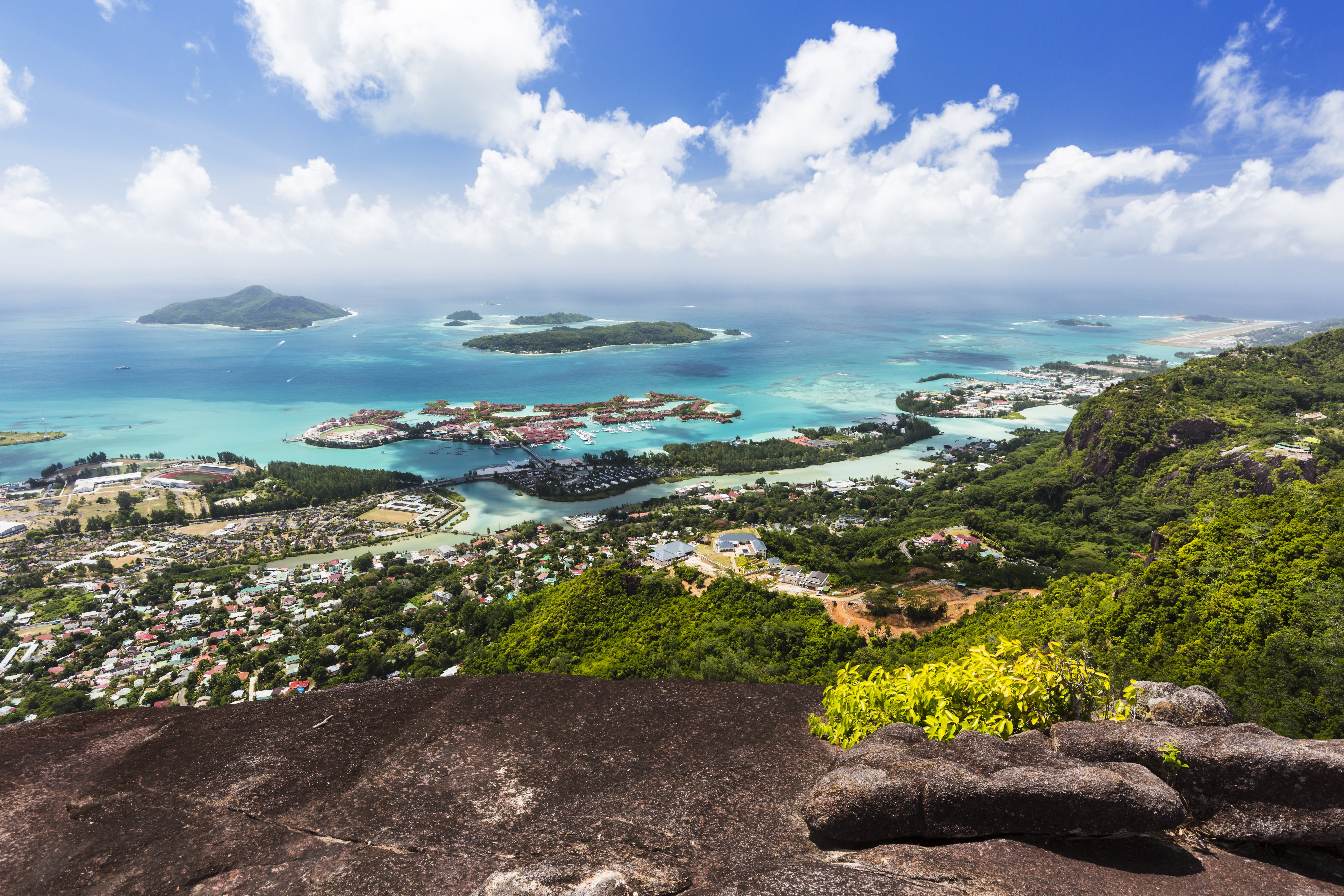 paisajes naturales en las islas Seychelles