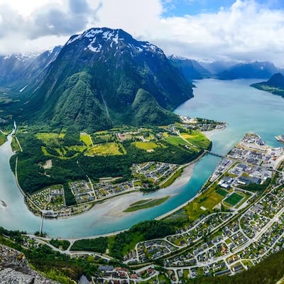 Vista Noruega Norte de Europa