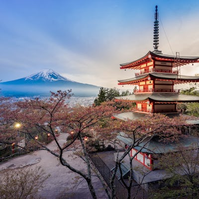 Santuario de Fuji Sengen en Japón