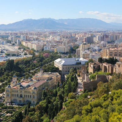 Vista panorámica de Málaga