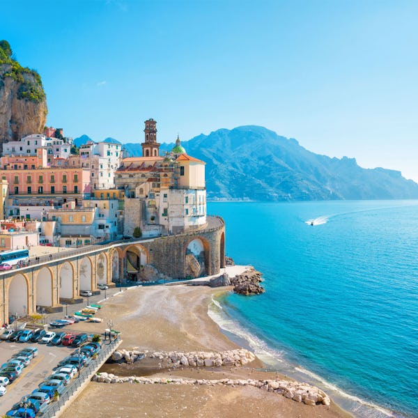 Vista de la costa de Italia