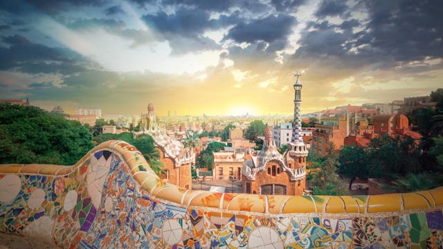 Vista de Barcelona desde Parque Güell