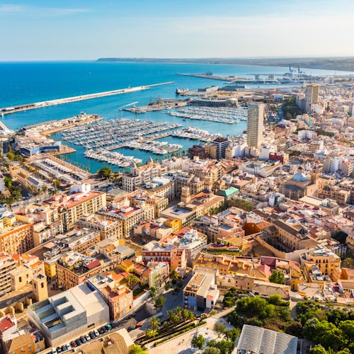 Alicante ciudad vista panorámica