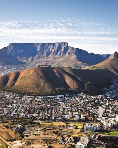 Vista aérea de Sudáfrica