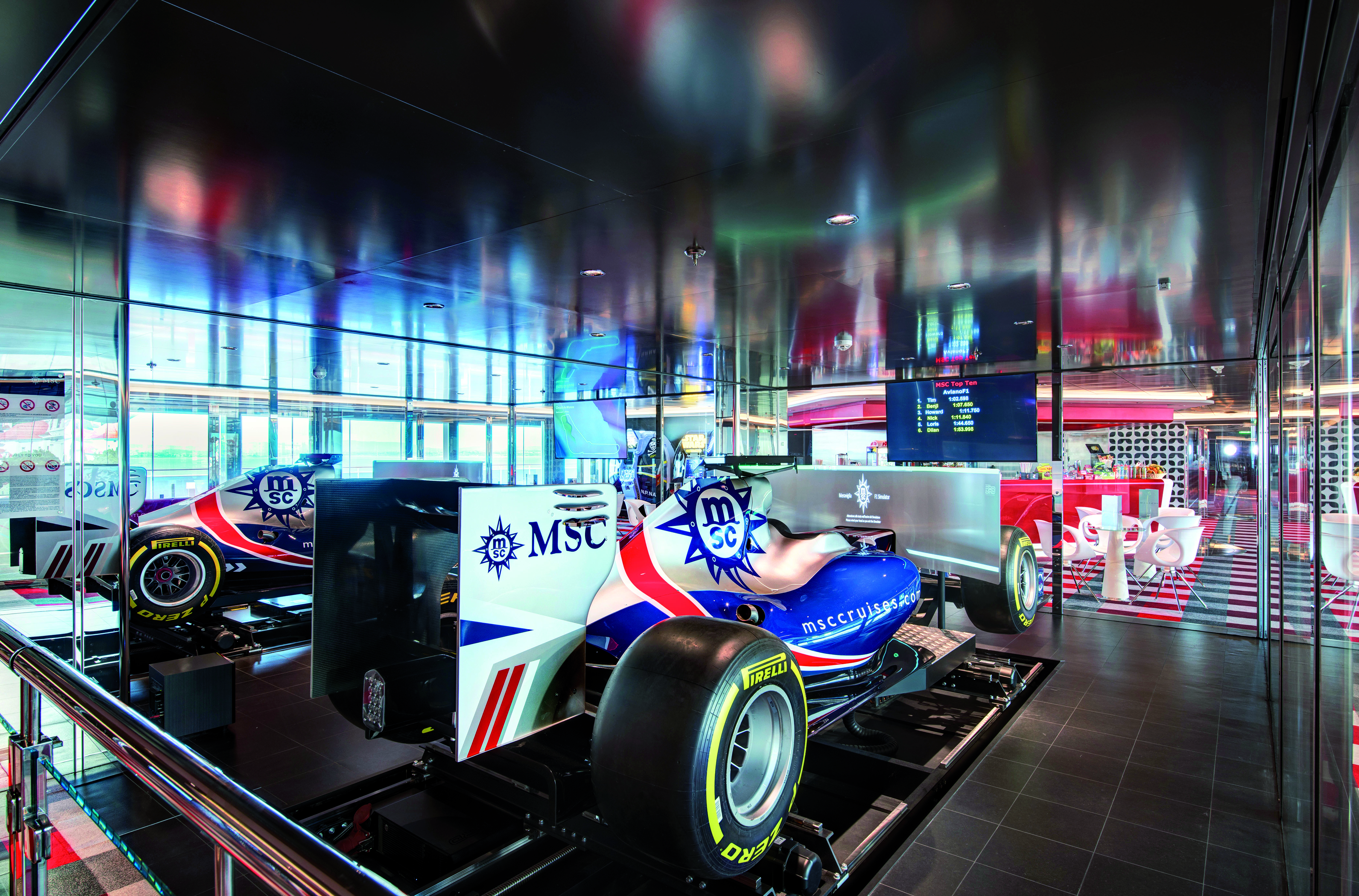 Crucero MSC carro formula 1